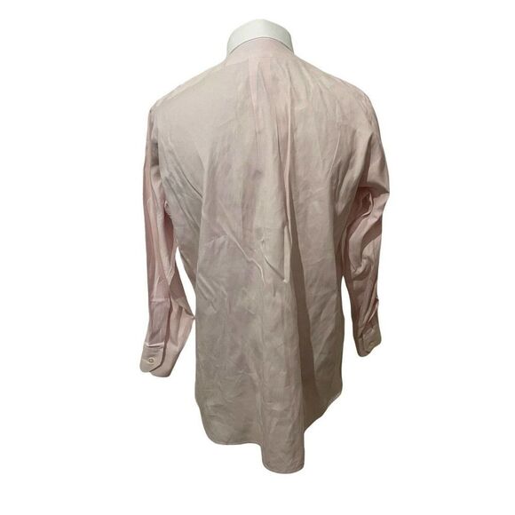 INDIVIDUALIZED SHIRTS Dress Shirt Pink White Contrast Collar Spread Size 16 - Picture 5 of 12